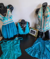 Turquoise lingerie